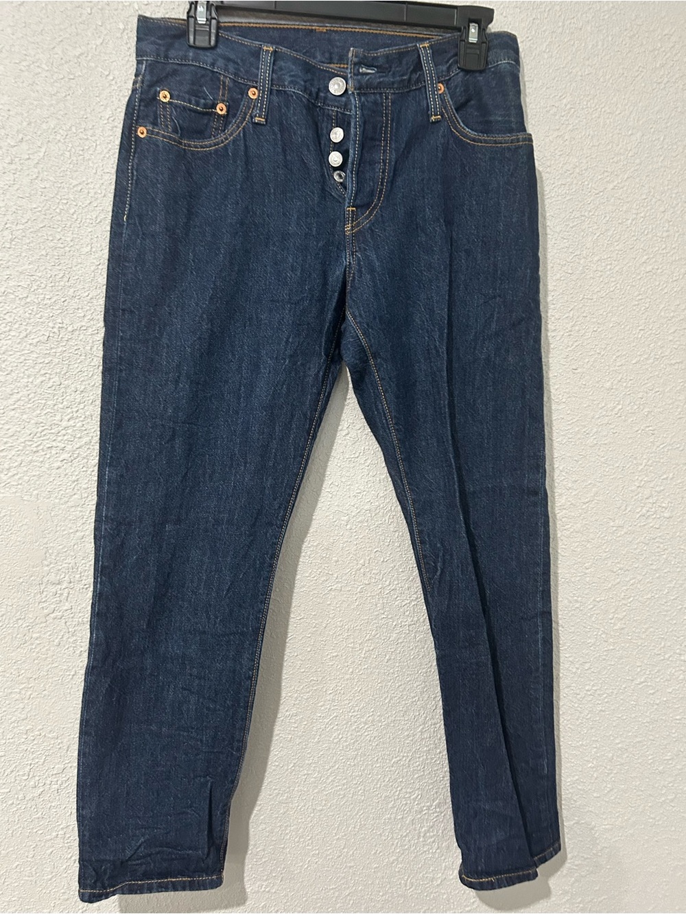 Dark Levi’s Wash Button-Fly Jeans
